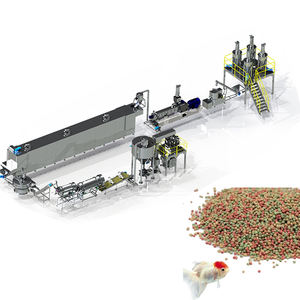 Machine de fabrication automatique de granulés flottants d'aliments pour poissons-chats Ligne d'extrudeuse d'aliments pour poissons chiens avec moteur Engrenage de pompe PLC - Product Image 2