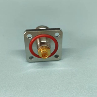 HF-Stecker N Typ Metall 4 Löcher Flansch halterung Anschluss für RG402 Cabe SF141-50 kabel