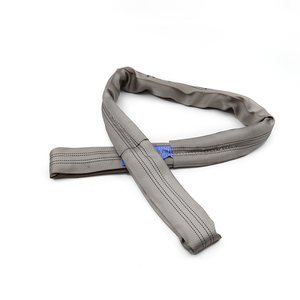 ZHONGYI Sling de levage sans fin gris 4 tonnes en sangle polyester certifié CE/GS/ISO9001, facteur de sécurité 6:1, pour grue de levage d'entrepôt - Product Image 3