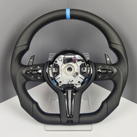 Volant en cuir pour voiture BMW M3 M4 M5 M6 F30 F10 F15 F36 F01 F20 F22 F25 F31 F32 E70 E71 E90 E91 E92 X1 X2 X3 X4 X5 X6