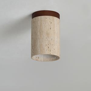 Nouveau Wabi Sabi Décor <span class=keywords><strong>Plafonnier</strong></span> Foyer Balcon Couloir Jaune Travertin Downlight E27 Hôtel Maison Séjour Restaurant Marbre Lumières - Product Image 2