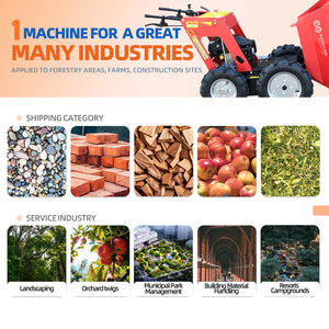 รถตักล้อยางขนาดเล็ก เครื่องยนต์เบนซิน 250 ซีซี แบบใช้มือบังคับ พร้อมรถดัมพ์ขนาดเล็ก สำหรับส่งออก รับประกัน 1 ปี - Product Image 3