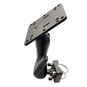 Universal car headrest tv vesa mount monitor t bolt ball head clamp on pipe bracket 1.5 mount headrest tablet holder for car