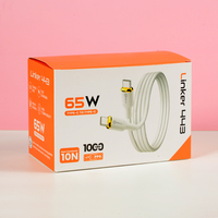 Caja de Papel para Empaque de Cables de Datos USB de Uso General, Cargadores y Electrónica de Consumo, Reciclable, Tamaño y Color Personalizables