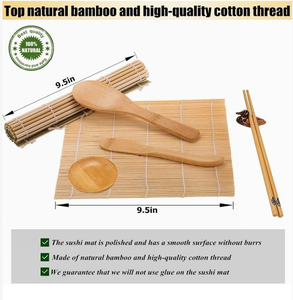 Kit de utensilios de bambú para <span class=keywords><strong>Sushi</strong></span>, Bazooka para uso en la cocina, gran oferta - Product Image 3