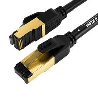 Next-gen keunggulan jaringan Cat6e Cat7 Cat8 RJ45 dan RJ11 kabel jaringan PVC Molding Network Cat 8 Kabel pria KE pria Sftp