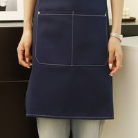 Tablier De celemek Salon dapur koki, celemek Barista Bbq Bar penata rambut, celemek dapur untuk wanita Restoran
