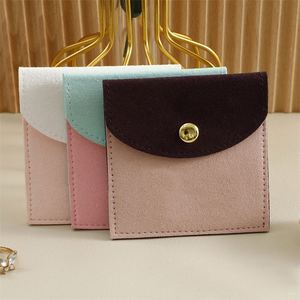 Bolsa de Joyería de Microfibra Guardidea con Combinación de Colores, Cierre a Presión en Contraste, Pequeño Estuche de Almacenamiento para Collares, Anillos, Pendientes y Relojes - Product Image 6