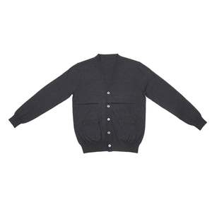 Men's Fashion Cardigan Crew Neck Long Sleeves Regular Fit Thin Lightweight Merino Wool Knitwear for Autumn - Product Image 6