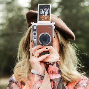 Coque <span class=keywords><strong>Instax</strong></span> <span class=keywords><strong>Mini</strong></span> <span class=keywords><strong>EVO</strong></span>, coque rigide transparente transparente en PC avec sangle, protection anti-rayures - Product Image 3