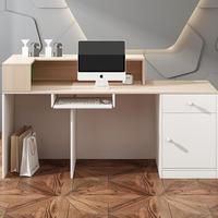 Comptoir de Caisse de Luxe pour Bureau, Réception en Forme de L pour Magasin, Petit Bureau d'Accueil pour Salon de Beauté