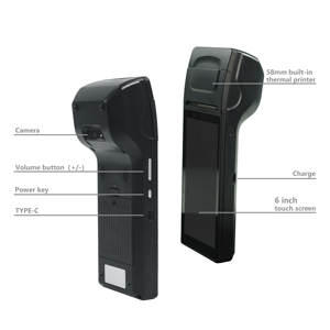 6 Inch 58Mm Thermische Label Printer Draadloze 4G Android 14 All In One Touch Mobiele Handheld Pos <span class=keywords><strong>Terminal</strong></span> Voor Parkeren - Product Image 1