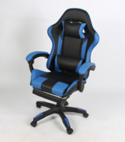 Chaise de joueur ergonomique personnalisable en cuir PVC Nylon hauteur réglable inclinable pivotant PC mobilier de bureau pour table d'ordinateur