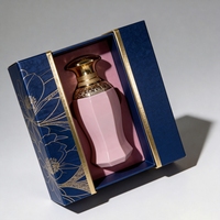 Boîte cadeau parfum créative multicouche en carton rigide personnalisé avec tiroirs et plateau en mousse pour flacons de 30 ml, 50 ml et 100 ml