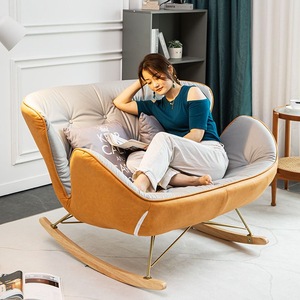 Fauteuil de salon rembourré biomorphe en forme de <span class=keywords><strong>cygne</strong></span>, motif pied-de-poule, pour un espace de vie sélectionné - Product Image 6