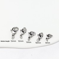 YUEMOON Fermoir mousqueton plaqué or 18 carats PVD, boucle en acier titane poli double extrémité, anneau de soudure, composants de bijoux DIY faits à la main