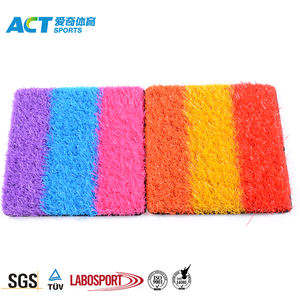 ภูมิทัศน์หญ้าสนามหญ้าสังเคราะห์,หญ้าเทียมที่มีสีสันสำหรับสนามเด็กเล่น - Product Image 5