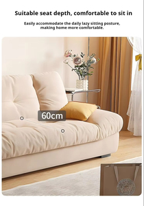 Offre Spéciale Chine Vendeur Futon Click Clack Tissu Nuageux 3 Siège Canapé Cum Lit Dormir Pliable Canapé-Lit en Bois pour Salon - Product Image 6