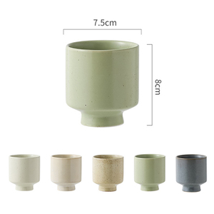Tazza da Tè in Ceramica Classica con Piede Alto, Elegante Tazza Cinese, Set Regalo per Matrimonio, per Tè Verde - Product Image 2