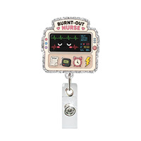 Échographie, ECG, CT, Porte-badges médicaux en acrylique, Badges médicaux rotatifs et extensibles, Porte-documents déroulants, Cadeaux