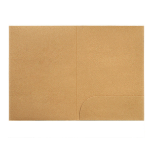 Biểu tượng tùy chỉnh 2 túi tùy chỉnh in kraft giấy tập tin với khe cắm thẻ công ty trình bày thứ tự hóa đơn tập tin A5 A4 thư mục - Product Image 2