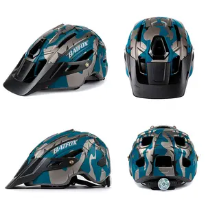 Взрослый шлем для езды на мотоцикле со светом Регулируемый велосипедные шлемы для мужчин и женщин молодежи со съемной козырек легкий велосипедный шлем