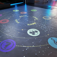 Système de projection interactive au sol en réalité augmentée pour parc d'attractions en métal Sqarcade, jeu de puzzle pour enfants