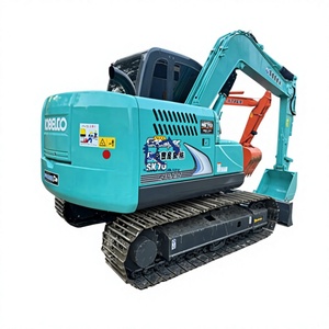 Mini-excavatrice Kobelco Sk75 d'occasion de 5 tonnes en stock avec moteur, modèle chenillé neuf à vendre - Product Image 1
