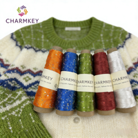 Polyester High Quality Colorful Shaped Sequin Yarn Clothing Decoration Fancy Yarn