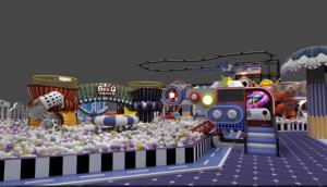 מותאם אישית לילדים גן משחקים מסחרי פארק טרמפולינה חיצונית רכה עם מגלשות ובריכות כדור - Product Image 6