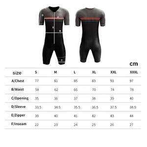 Nueva llegada Popular hombres triatlón traje <span class=keywords><strong>mono</strong></span> Sprint piel traje velocidad traje triatlón con manga corta - Product Image 6