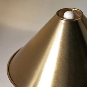 Modern Marble Table <b>Lamp</b> With Brass Shade Warm <b>Light</b> <b>LED</b> Bulb E27 Switch Control For Living Room Bedroom Decorative Lighting - Product Image 2
