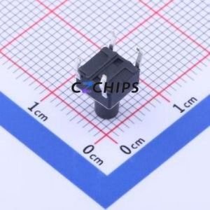 GT-TC096C-H085-L1 Tactile Switch Through hole-4P,6x6mm Switch Single Pole Single Throw Round Button 1N Through Hole - Product Image 2