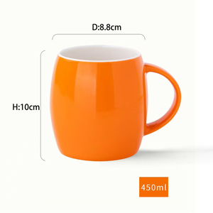 Taza de café de porcelana china de hueso de cerámica colorida de fábrica, venta al por mayor, Taza de cerámica personalizada de 400ml, taza de porcelana <span class=keywords><strong>Ffee</strong></span> para oficina - Product Image 5
