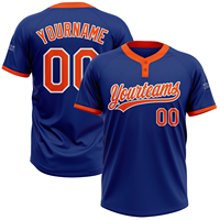 Maillot de baseball personnalisé sublimé, grande taille, séchage rapide, respirant, tissu durable, design à deux boutons, utilisation longue durée pour le baseball