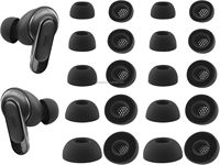 Puntas de Silicona de Repuesto para Auriculares Inalámbricos JBL Tour Pro 3, Accesorios para Cubiertas de Auriculares, 10 Pares (XS/S/M/L/XL) (Negro)