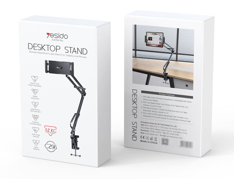 Yesido C296 Adjustable Phone Holder for Desktop Bedside