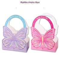 Sac cadeau en papier en forme de papillon, sac à fleurs pour fête, sac pour mariage, fête nuptiale, emballage floral