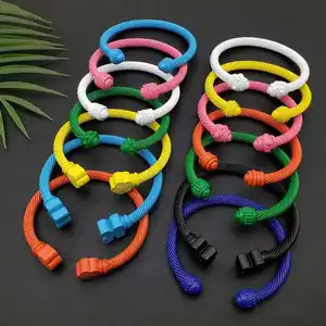 Sorority Colorful Spray Paint Electroplated Bracelet Adjustable Stainless Steel Twisted Rope Open Cable Bangles