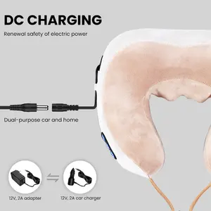 Высококачественный Многофункциональный Электрический массажер для шеи, разминающий U-образную массажную подушку для дома и путешествий
