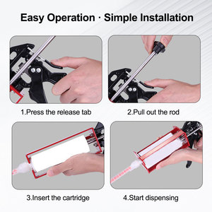 <span class=keywords><strong>Pistola</strong></span> Dispensadora de Adhesivo de Dos Componentes JAPI Steel 400ml 1:1 |   Entrega Rápida |   Diseño OEM para Pegamentos de Poliuretano PU - Product Image 3