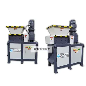 Scrap Tire Plastic Lump Cutter Mini Metal Waste Bottle Chipper Cardboard Foam Single Shaft Shredders Machine