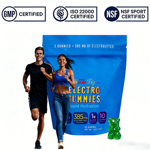 เยลลี่บลูราสเบอร์รี่สำหรับผู้ใหญ่ผสมครีเอทีนเพื่อพลังงานและความชุ่มชื้น - สูตรเพิ่มความทนทานของกล้ามเนื้อ ส่วนผสมที่สะอาด - Product Image 3