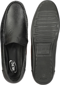 Zapatos Mocasines de Cuero Genuino Negro Importados de Ashwin para Hombre, Suaves, Flexibles, Cómodos, con Logotipo de Cuero, Casuales, Formales, de Oficina - Product Image 4