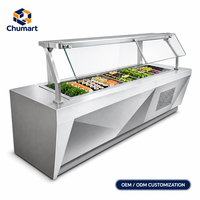 Réfrigérateur commercial pour desserts et pâtisseries de cafétéria, armoire de stockage pour sushis, table de buffet