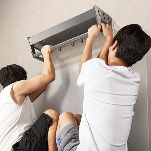 Estante de almacenamiento de aluminio de 4 niveles multifuncional para especias de cocina con soporte para utensilios para baño, balcón y lavadora - Product Image 4