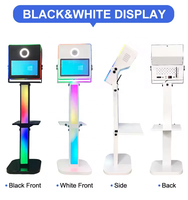 Photomaton portable à écran tactile LCD de 15,6 pouces avec cadre en alliage d'aluminium, impression instantanée pour smartphones et appareils photo reflex numériques