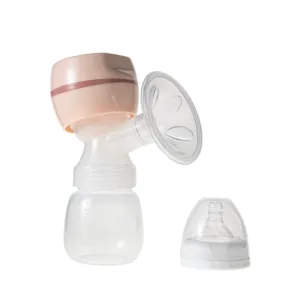 Bomba de mama elétrica sem fio de silicone sem BPA, novo design, 3 modos e 9 níveis, bomba de mama vestível