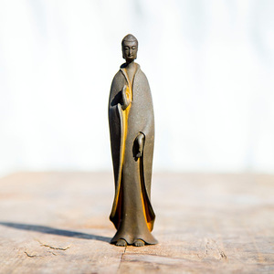 รูปปั้นพระพุทธรูปแบบเรียบง่ายสำหรับทำพิธีชงชาเพื่อความสงบสุขรูปปั้นพระพุทธรูปจีนโบราณแบบ<span class=keywords><strong>ชา</strong></span>วเอเชีย - Product Image 5