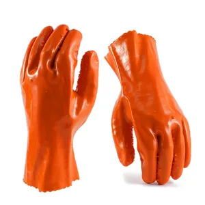 Industrial Work Gloves Chemical Oil Resistant Rubber Long Sleeves Waterproof Water Proof Fully PVC Gloves